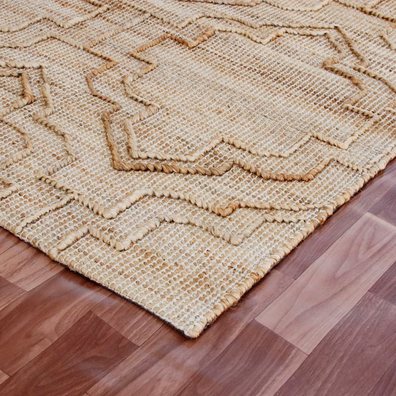 Sevita Natural Trellis Modern Area Rug