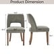 preview thumbnail 129 of 144, Wooden Dining Chairs Set of 2/4/6,Modern Fabric Upholstered Dining Room Chair Kitchen Chairs
