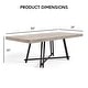 preview thumbnail 3 of 16, Furniture of America Evrena Modern 7-Piece Black Solid Wood Dining Set