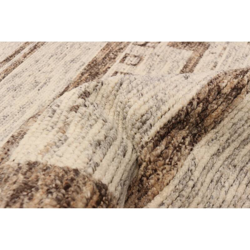 ECARPETGALLERY Hand-knotted Tangier Ivory Wool Rug - 8'0 x 9'11