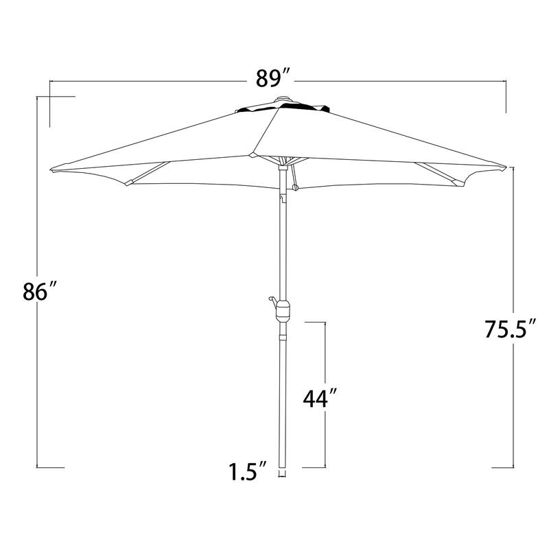 Davee 7.5ft Hexagon Marke tUmbrella with Stand/BaseLime Green Color