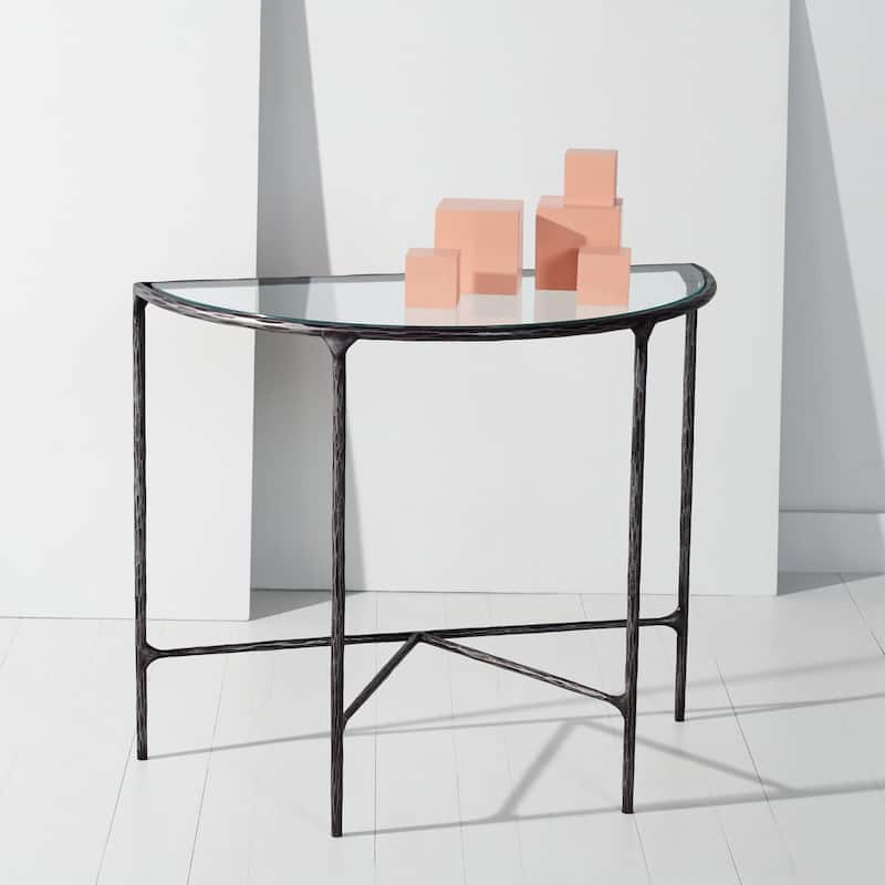 SAFAVIEH Couture Constanca Forged Metal Console Table - 36" W x 18" L x 30" H - 36"W x 18"D x 30"H