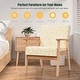 preview thumbnail 4 of 20, Costway Modern Accent Armchair Upholstered Lounge Chair w/Rubber Wood - 25'' x 26.5'' x 32''
