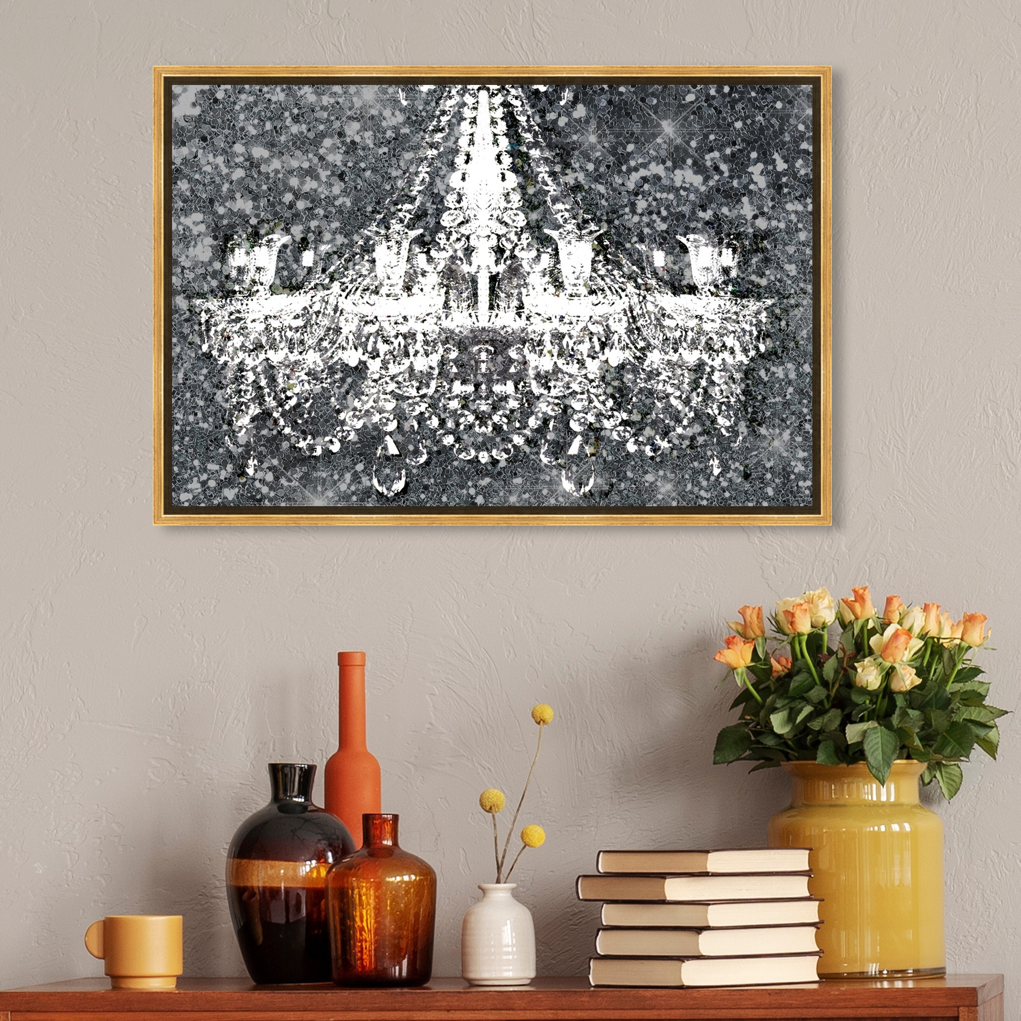 Oliver Gal シャンデリアキャンバスアート Amazon.co.jp: The Oliver Gal Artist Co. モダン 30インチ x 20インチ