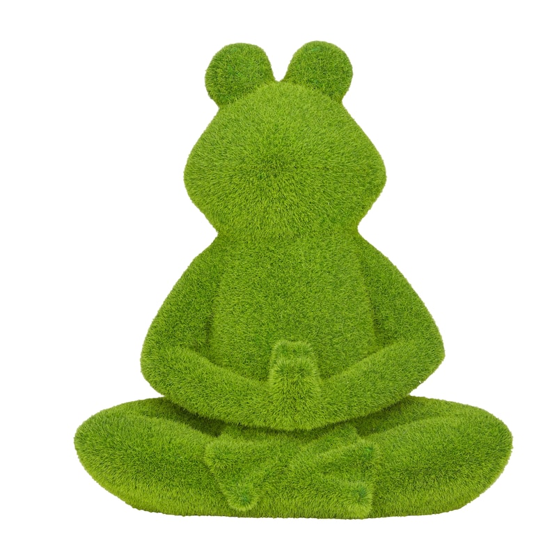 Green MGO Eclectic Frog Garden Sculpture