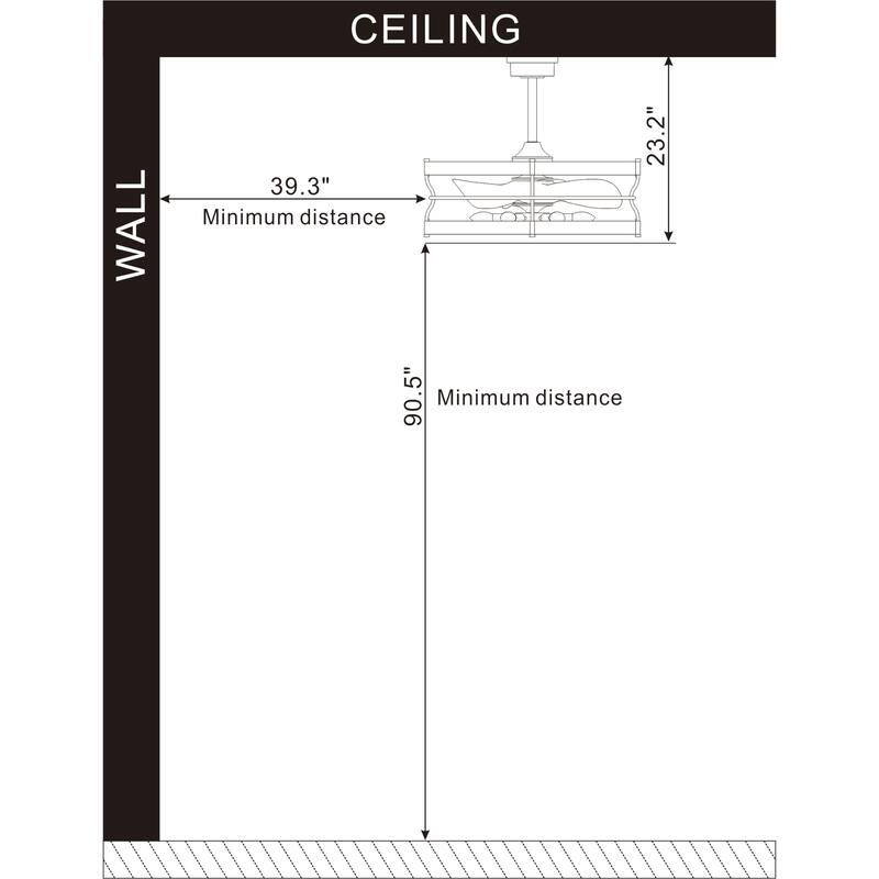 Isla 26 Inch Drum Style Wood Shade Fandelier with Light