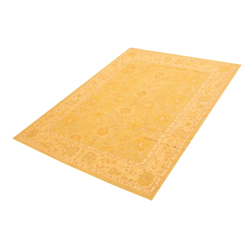 ECARPETGALLERY Flat-Weave Lahor Finest Gold Wool Tapestry Kilim - 8'6 x 11'8