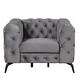 preview thumbnail 16 of 23, 40.5" Velvet Upholstered Accent Sofa, Single Sofa Chair with Button Tufted Back