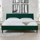 preview thumbnail 98 of 160, Aspen Vertical Tufted Upholstered Platform Bed