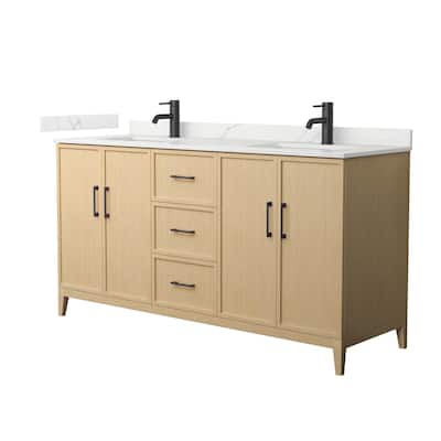Wyndham Collection WCH717166D-QTZ-UNSMXX Elan 66" Free Standing Double