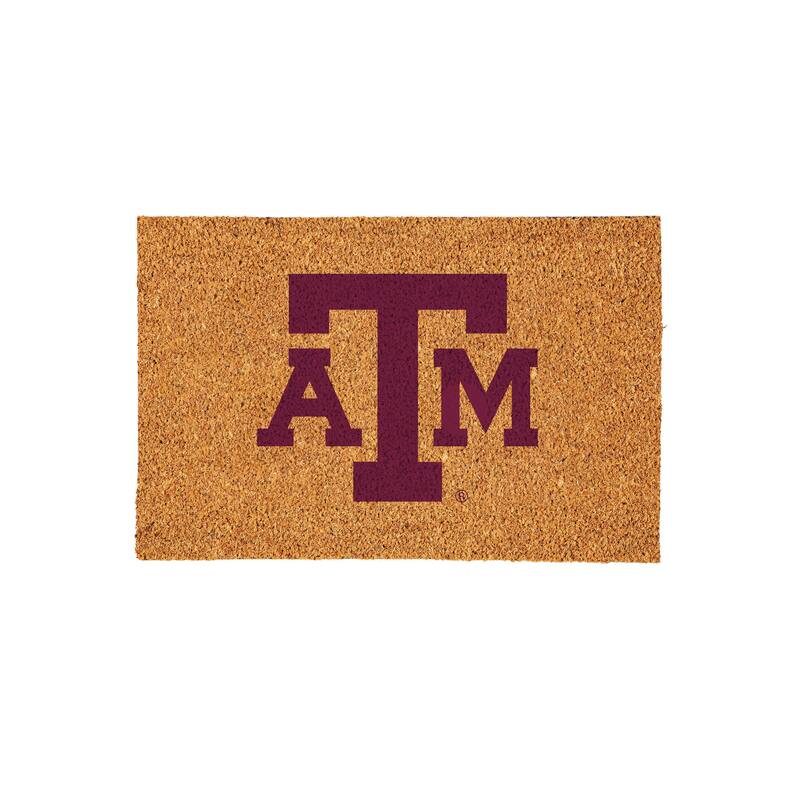 Texas A&M Full Color Indoor/Outdoor Coir Mat