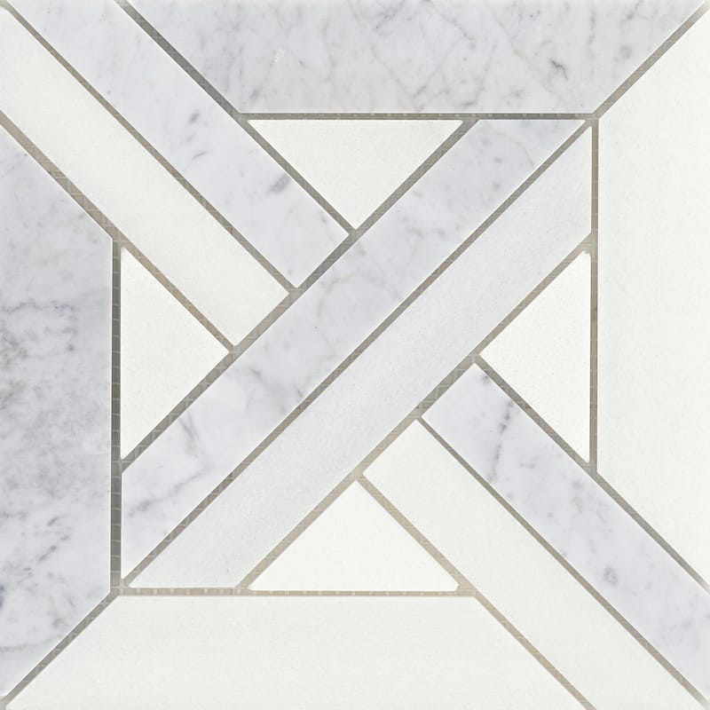 Emser Tile Alluro - 9" x 9" Square Basketweave Mosaic Wall Tile -