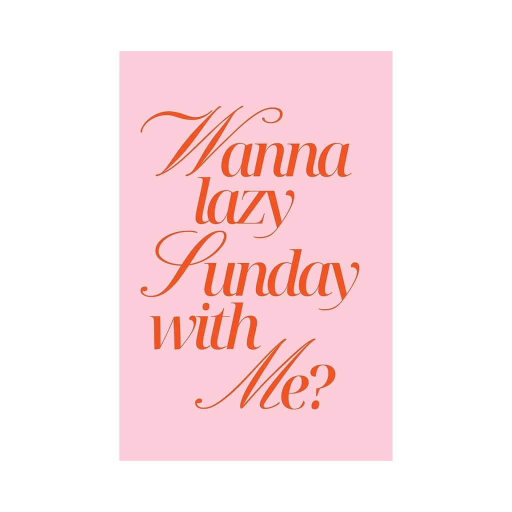 "Lazy Sunday Rose Orange" by Ohkimiko Canvas Print