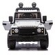 preview thumbnail 50 of 58, Licensed 2015 Land Rover Defender 90,24V Kids Ride On XXL Car W/Parents Control,Bluetooth,MP3,Power display,LED Lights Black