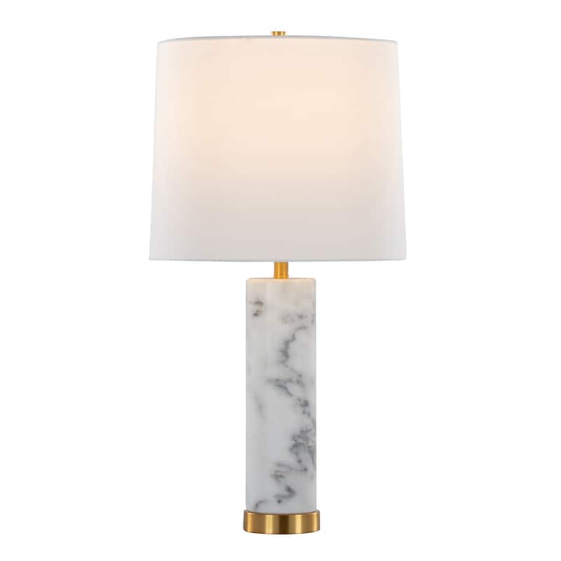Silver Orchid Mabry 26" Marble Table Lamp (Set of 2)