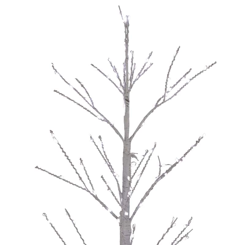 4' LED Lighted White Birch Christmas Twig Tree