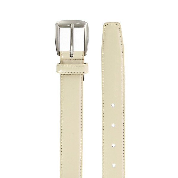 New CTM Men/'s Leather 28mm Basic Dress Belt