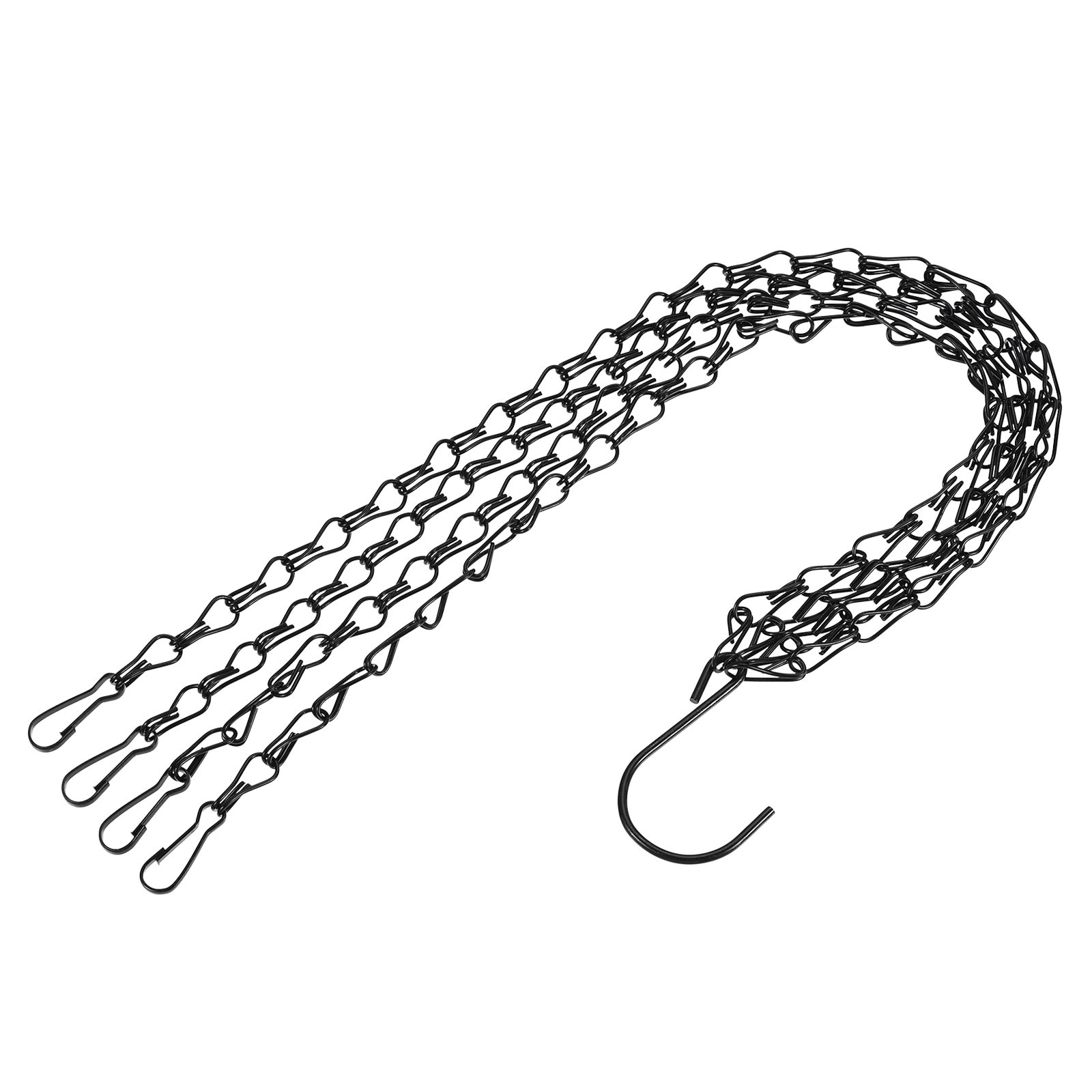 Hanging Chains 24cm Extension Chain Link with S-Shaped Hooks 6Pcs