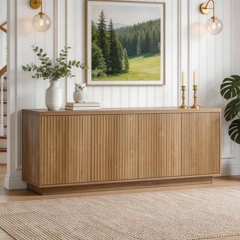 Modern Buffet Cabinet Sideboard with 4-Doors
