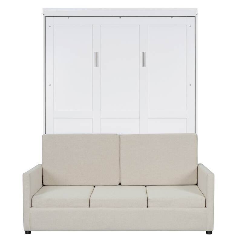 Full Size Murphy Bed Wall Bed with Cushion