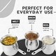 preview thumbnail 3 of 4, STP Goods Stainless Steel Mirror Polished Coffee Pot Cezve Set of 3 - Set of 3