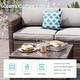 preview thumbnail 13 of 18, COSIEST Outdoor Patio Brown Wicker Sectional Sofa Set
