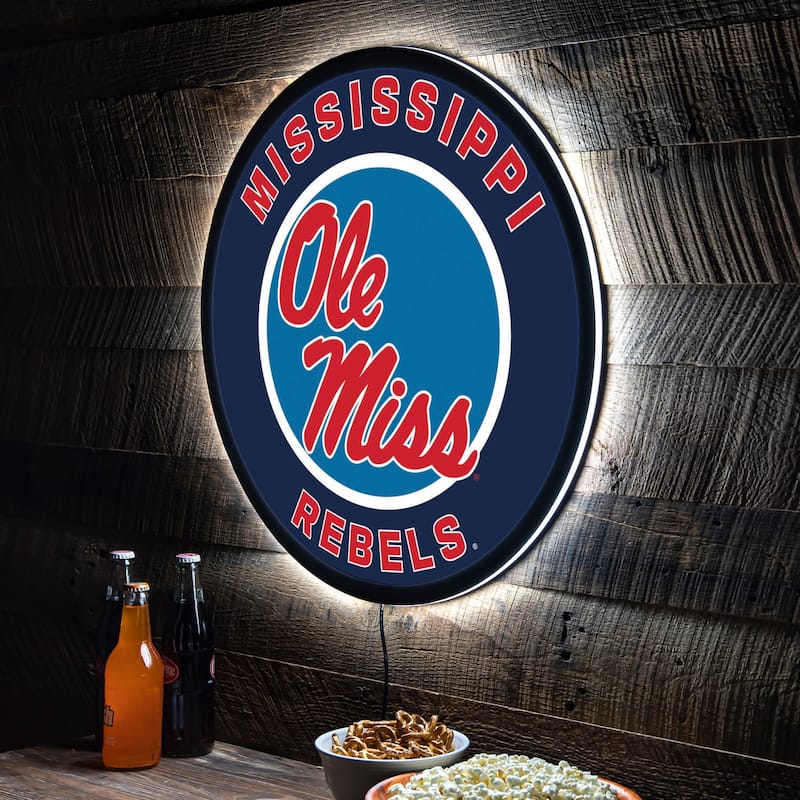 Ole Miss LED Lighted Sign - Clear