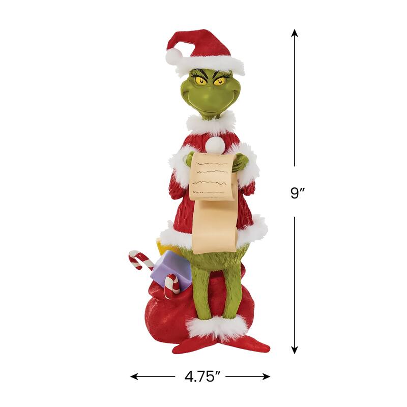 Department 56 Dr Seuss Grinch Checking His List Christmas Figure