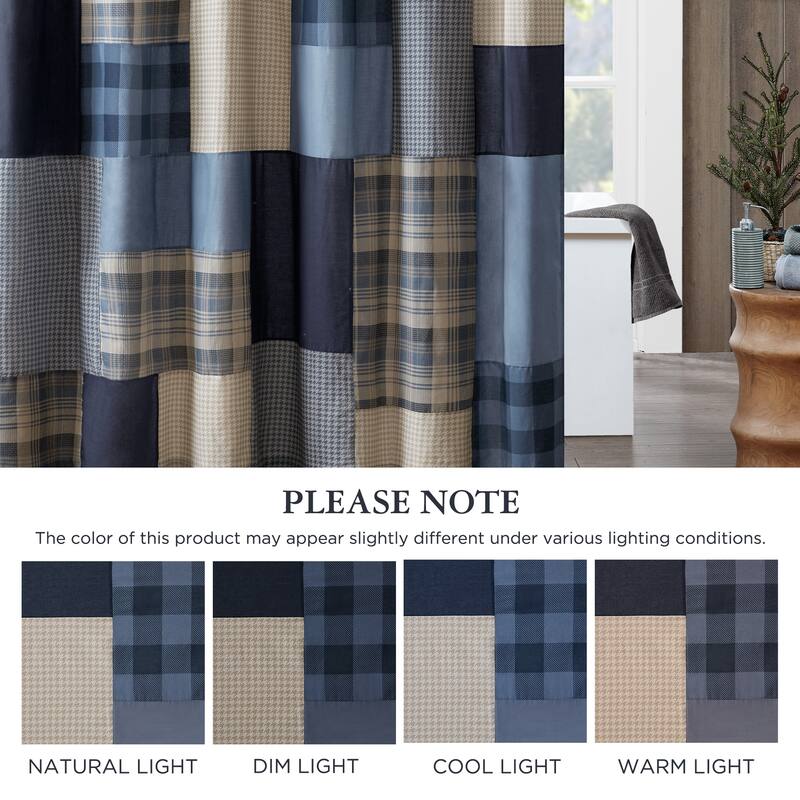 Woolrich Winter Hills Tan Cotton Shower Curtain