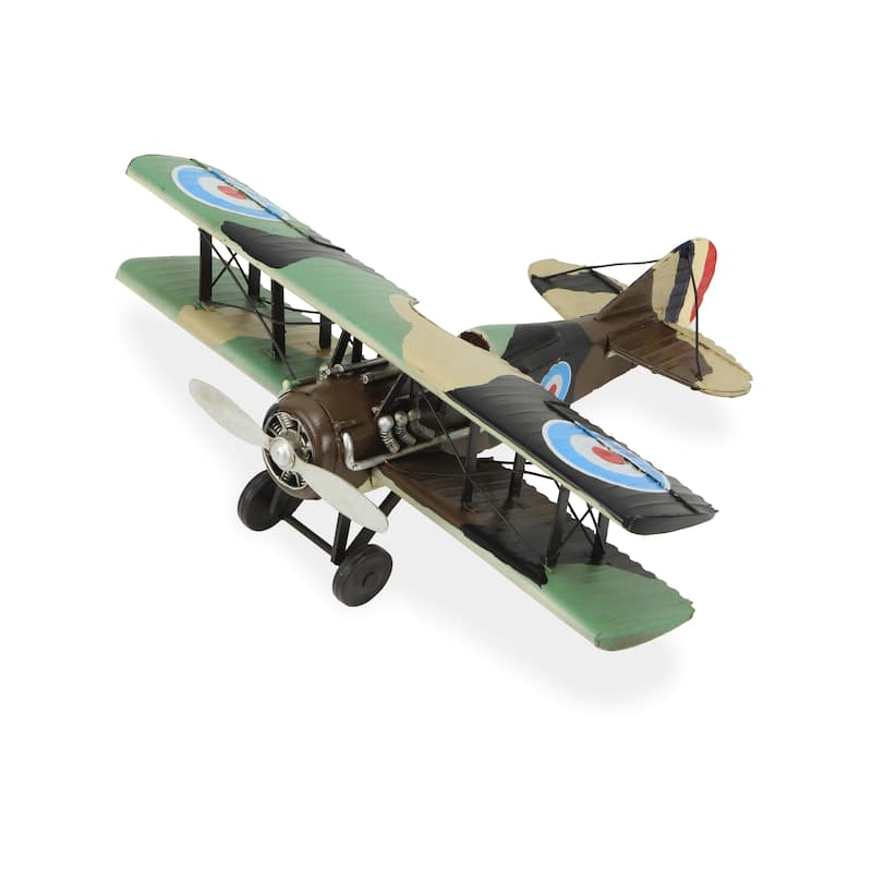 Multicolor Metal 1918 Aviation Military Plane Model