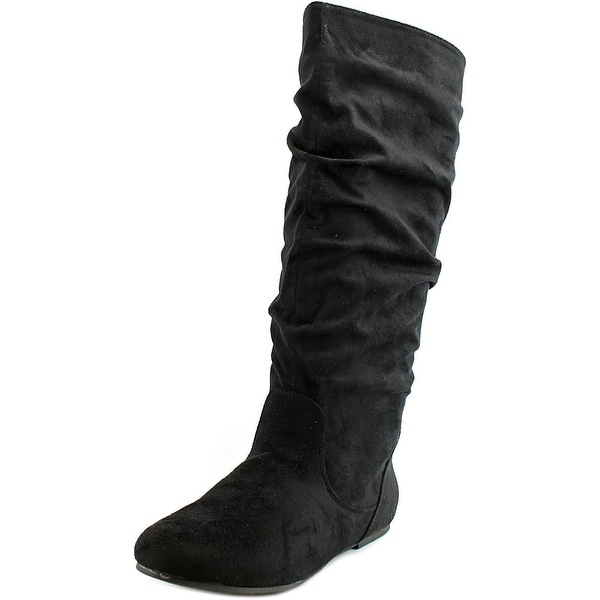 Wanted Toucan Women Round Toe Synthetic Black Knee High Boot