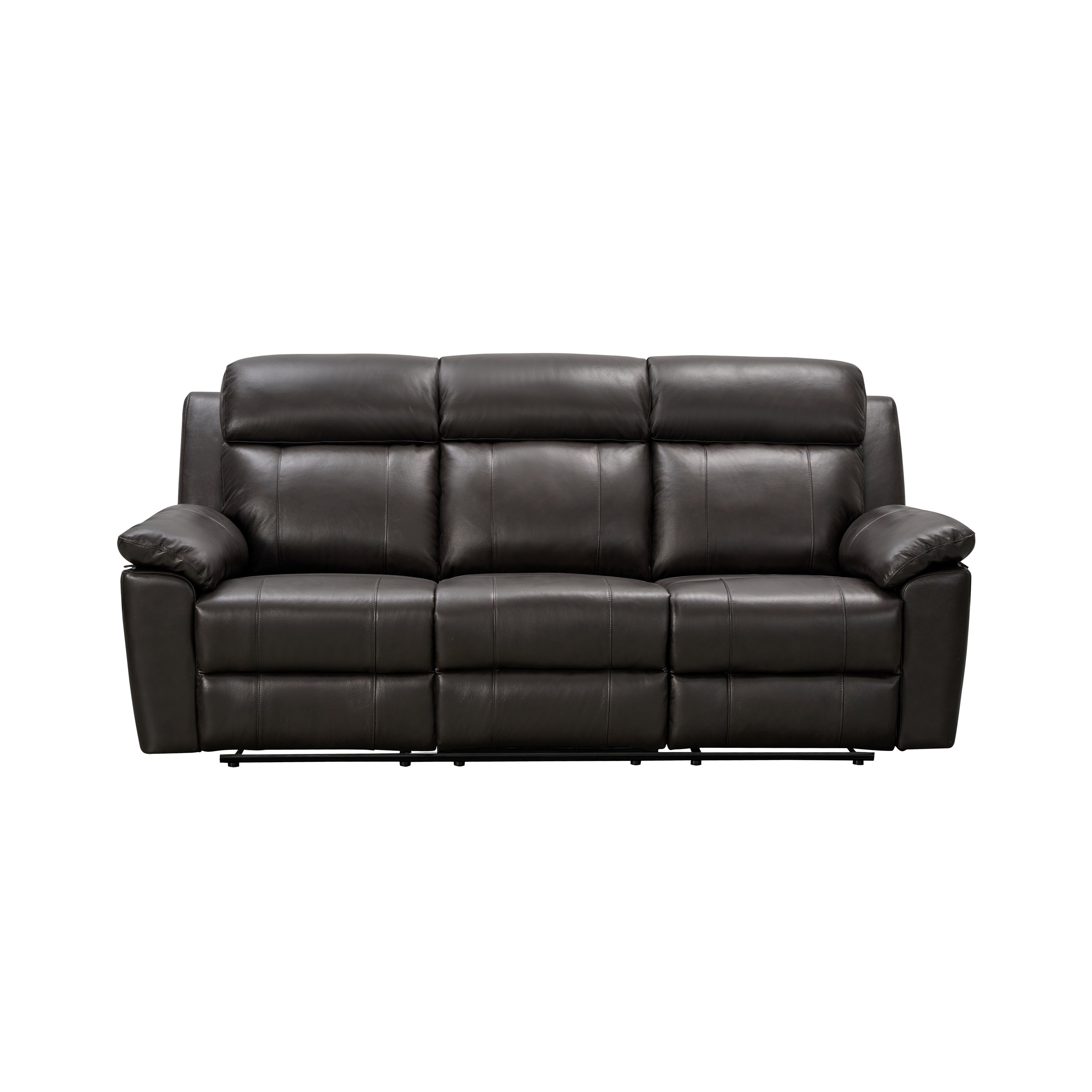 Abbyson braylen top grain leather reclining sofa discount