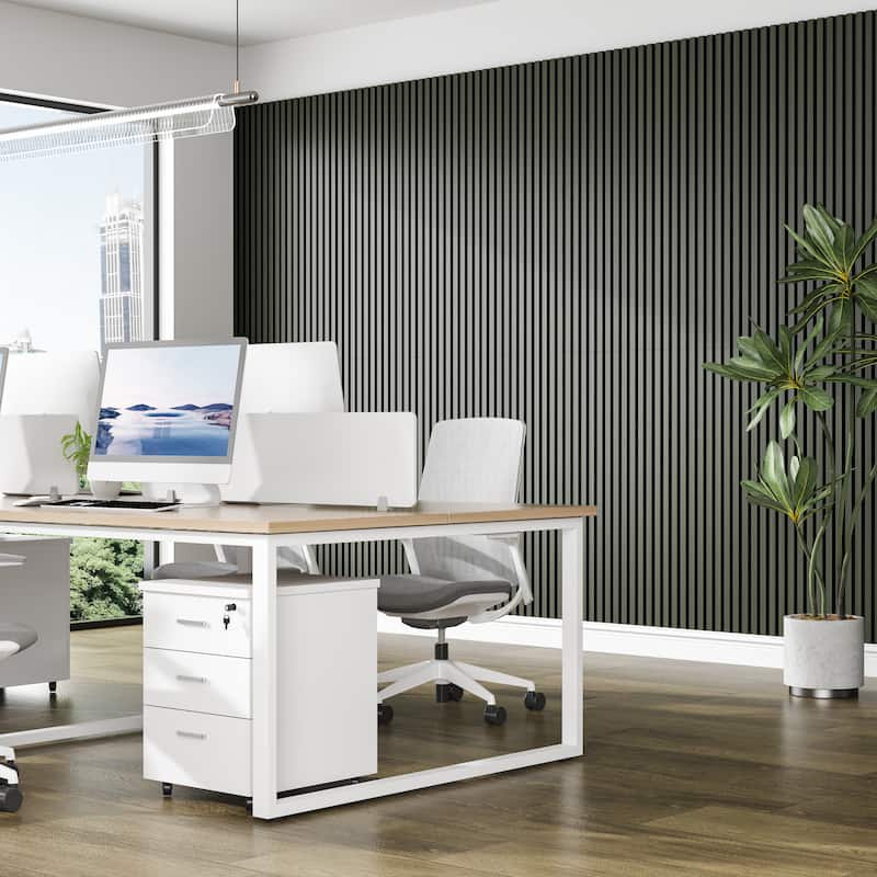 Acoustic Soundproof Slat Wall Panels 3D Decorative Wall Paneling