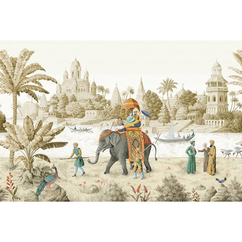 Exotic Journey Panorama Wallpaper Mural