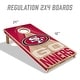 preview thumbnail 2 of 5, San Francisco 49ers NFL 2x4 Professional Cornhole Board Set