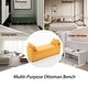 preview thumbnail 39 of 48, Storage Bench for Bedroom, 60" End of Bed Bench for King Size Bed Modern Upholstered Long Bench with Tufted Arm