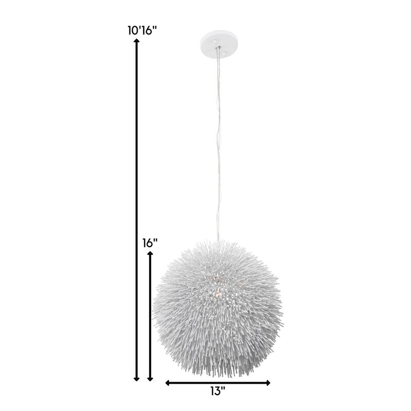 Varaluz Urchin 1-Light Pendant - White