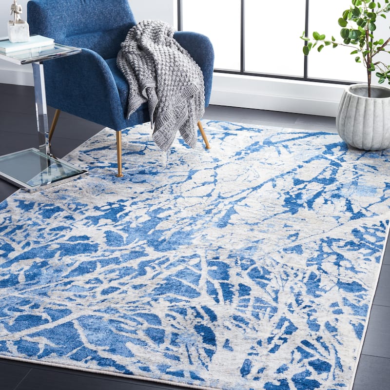 SAFAVIEH Jasper Sandie Modern & Contemporary Rug - 5'3" x 7'6" - Navy/Ivory
