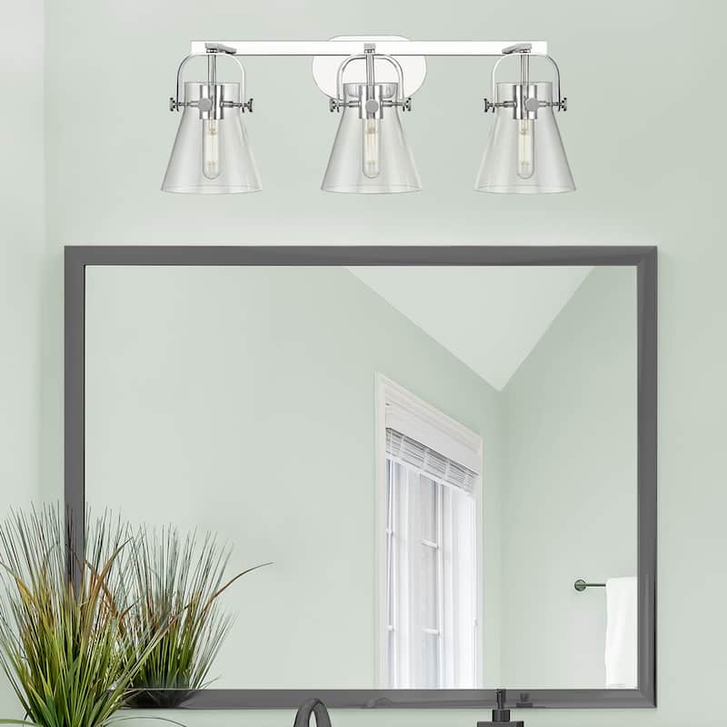 Innovations Lighting 423-3W-10-27 Pilaster II Cone Vanity Pilaster II