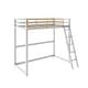 preview thumbnail 1 of 1, Little Seeds Monarch Hill Haven Metal Loft Bed Twin - Dove Grey