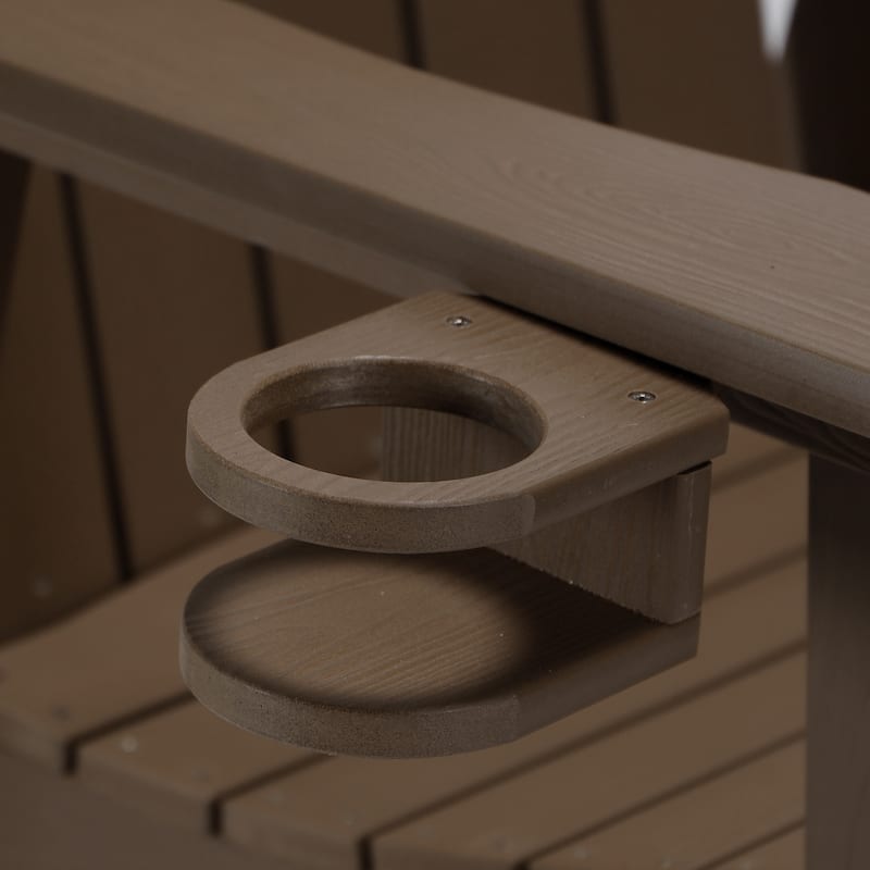 Tall Adirondack Chairs Set of 2 with handrails and connecting plates - 28.3"L x 22.6"W x 48.8"H