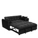 preview thumbnail 27 of 28, 64.96" Velvet Convertible Sofa Bed with Storage Pocket