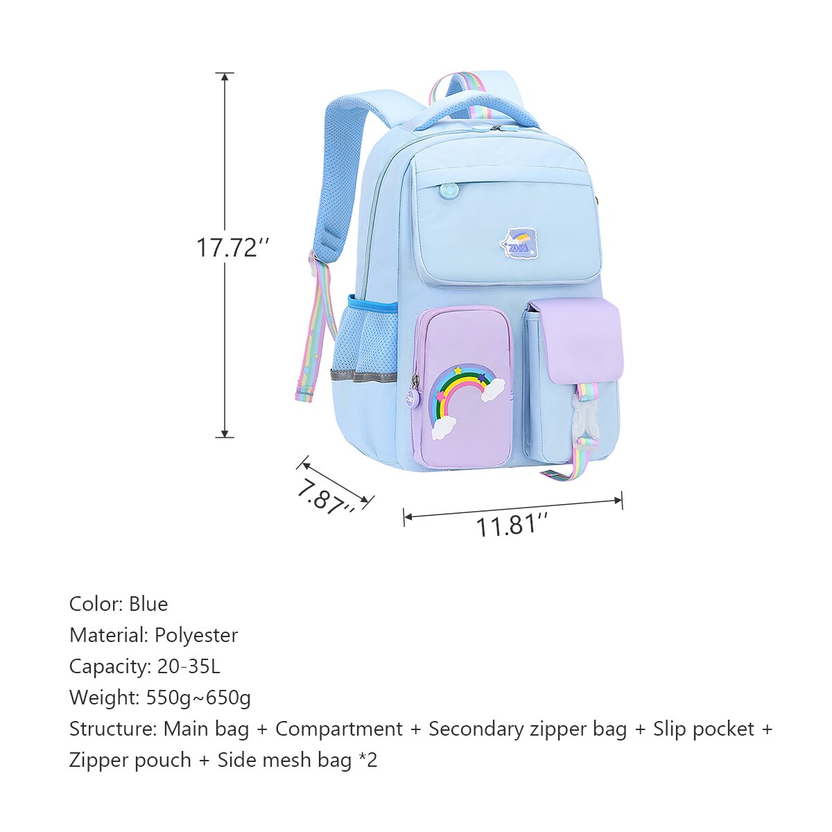 Multipurpose Children s Unicorn Backpack Laptop Bag with Padded