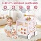 preview thumbnail 9 of 16, MDF Kids Walker with Toys, Storage and Rubber Wheels - 12.5" L x 14" W x 16.5" H