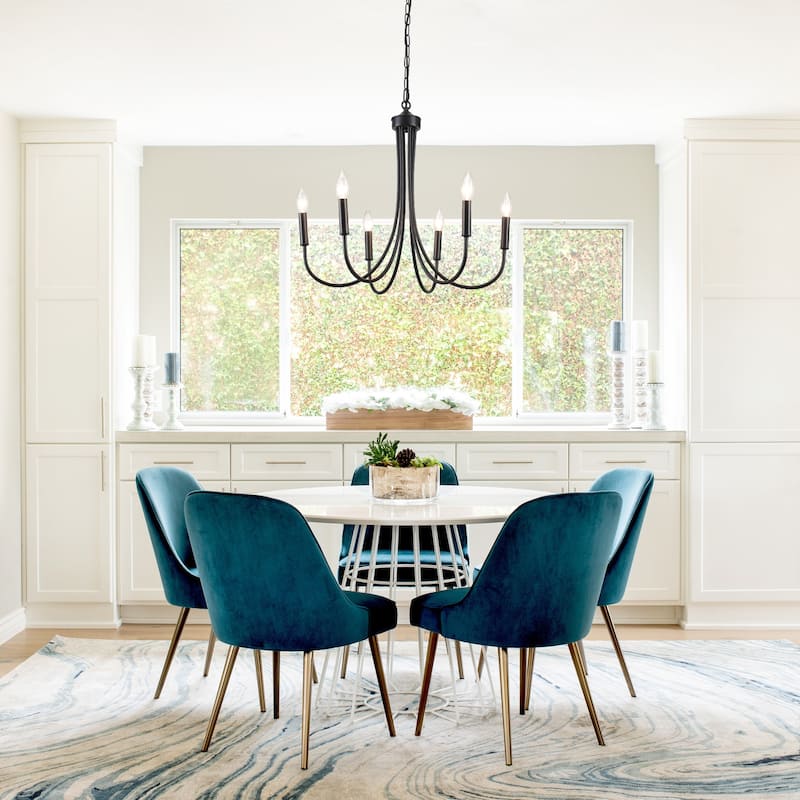 6-Light 23.62 in. Classic Chandelier for Kitchen Living Room