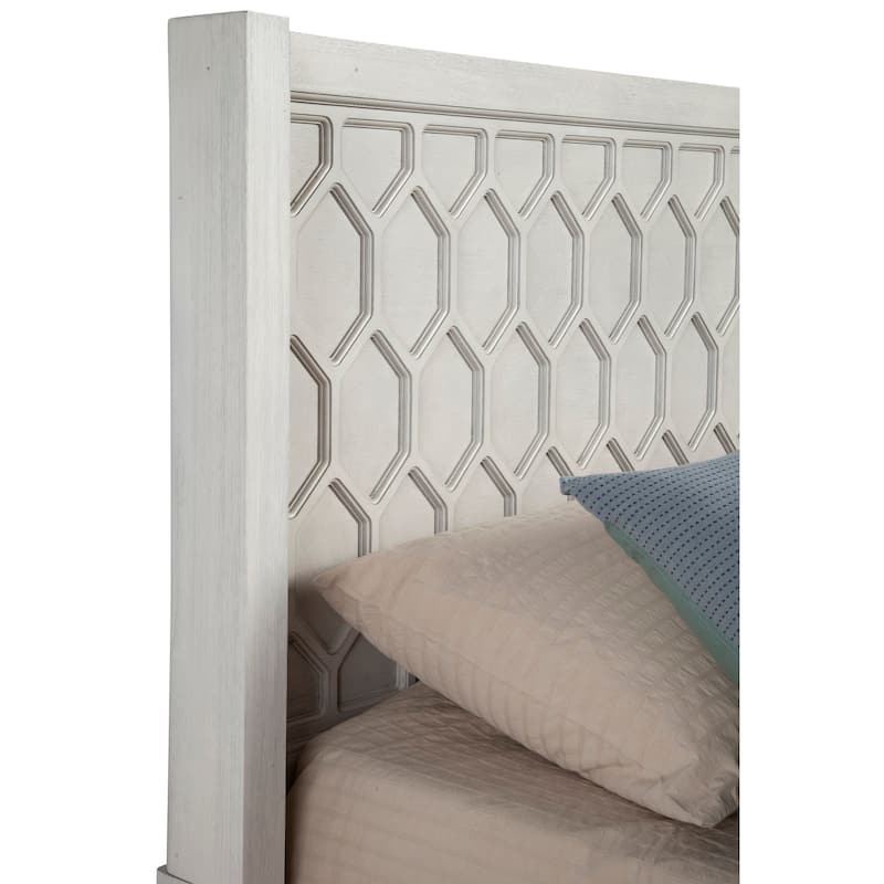 Origins by Alpine Denver Panel Bed, White