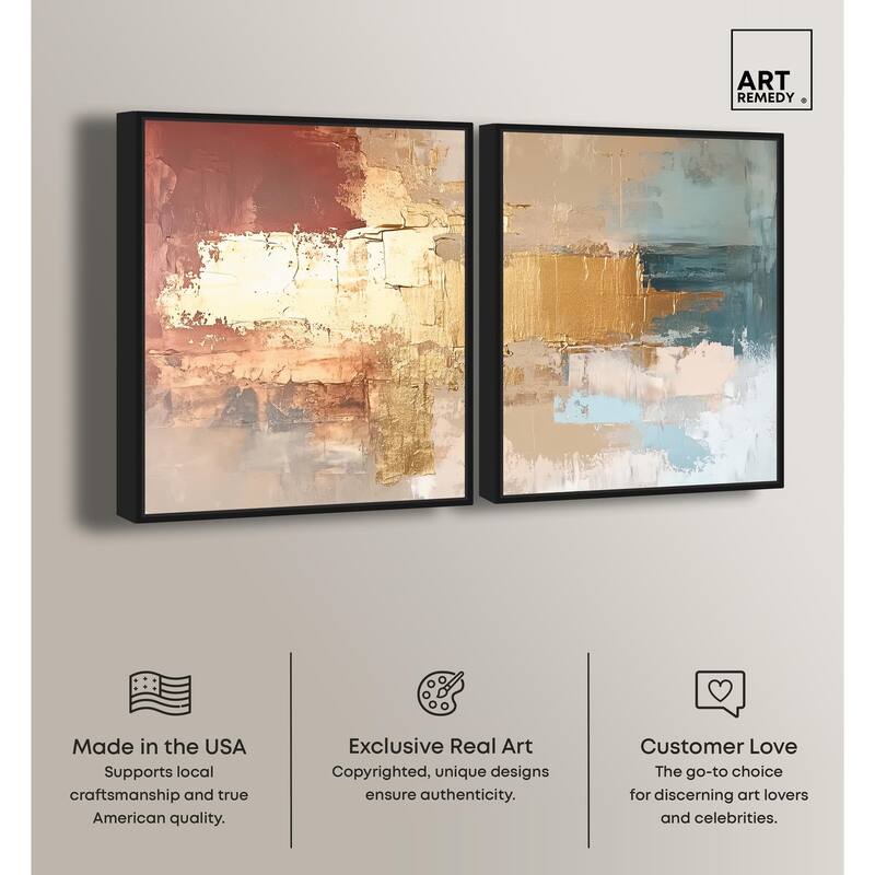 Earthy Glow V Canvas Set of 2 by Art Remedy