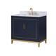 Option Pacific Blue with Carrara Marble