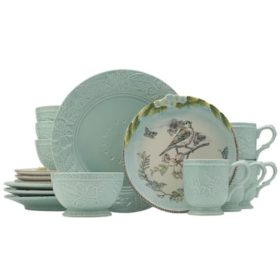 Fitz and Floyd English Garden 16-pc Dinnerware Set, Service for 4