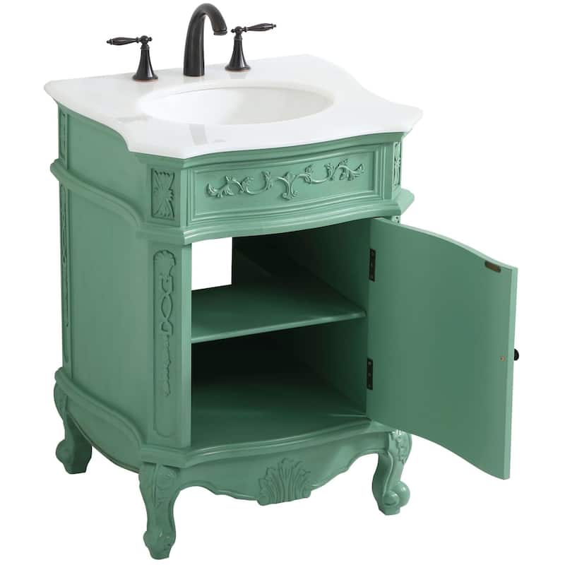 Elegant Lighting VF-1031-VW Berkshire 24" Free Standing Single Basin